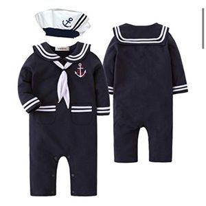 New baby sailor outfit navy 18-24 months